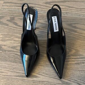 Steve Madden Black Slingback Heels